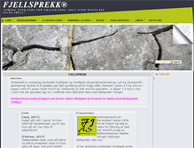 Tablet Screenshot of fjellsprekk.com